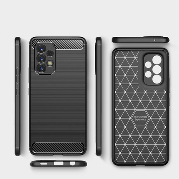 Etui TPUCarbon für Samsung Galaxy A53 5G Schwarz