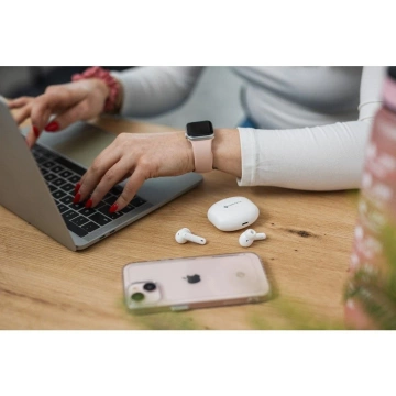 Forcell F-Audio TWS Clear Sound Kabellose Kopfhörer BT 5.3 Weiß