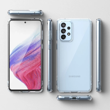 Ringke Fusion TPU-Hülle mit Rahmen für Samsung Galaxy A73 transparent