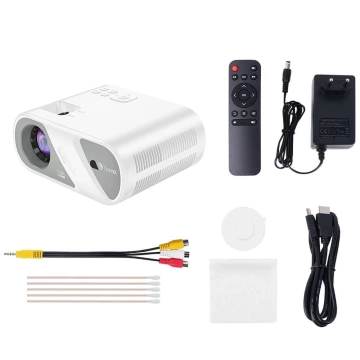 HOCO HD Ready Projektor DT1 Weiß WLAN, Bluetooth, 720P, bis zu 200 Zoll