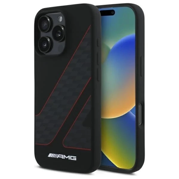 AMG Checkered Flag MagSafe Hardcase do iPhone 16 Pro Max 6,9″ – Czarny