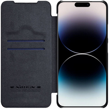 Etui skórzane Nillkin Qin Pro Leather Case do iPhone 14 Pro Max (czarne)