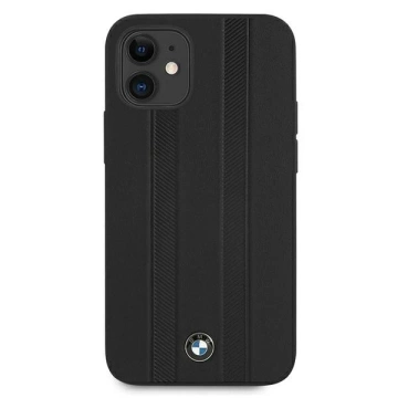BMW BMHCP12STTBK Handyhülle für Apple iPhone 12 Mini 5.4" schwarz/schwarz Hardcase Signature Tire Marks