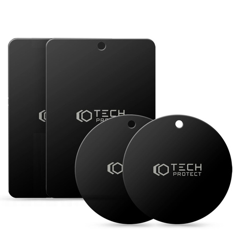 Blaszki magnetyczne MetalPlate Magnetic do uchwytu samochodowego 4-Pack Black