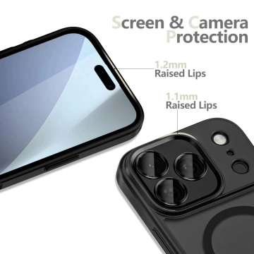 Etui Tech-Protect MagCam MagSafe do iPhone 17 Pro Max, czarny mat