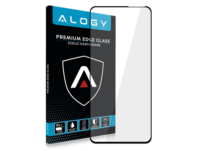 Szkło Alogy Full Glue case friendly do Xiaomi Redmi Note 9T Czarne