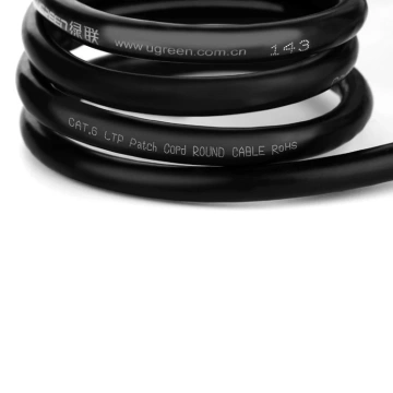 UGREEN Ethernet-Verlängerungskabel RJ45 Cat 6 FTP 1000 Mbit/s 3 m schwarz (NW112 11282)