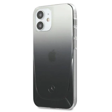 Mercedes MEHCP12SARGBK Schutzhülle für Apple iPhone 12 Mini 5.4" schwarz/schwarz Hardcase Transparent Line