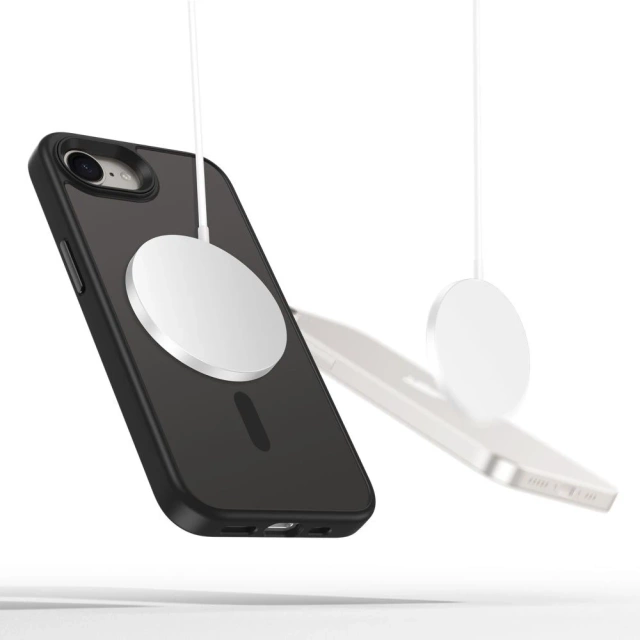 Etui für iPhone 16e Tech-Protect MagMat MagSafe Mattschwarz