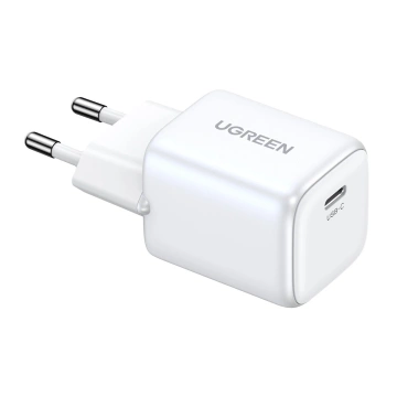 Ładowarka Ugreen Nexode mini sieciowa GaN 20W USB-C PD 3.0 / QC 4.0 - Biała
