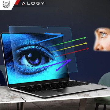 Matte Displayschutzfolie für MacBook Air 15 2023 M2 A2941 15,3" Alogy Displayschutzfolie mit Anti-Blau-Filter