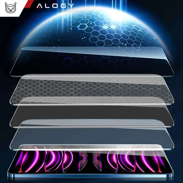 2x Szkło hartowane do Apple iPad Air 13" 6 gen. 2024 / iPad Pro 13" 7 gen. 2024 Alogy Screen Protector Pro+ 9H