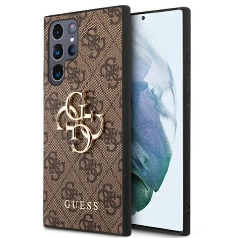 Etui Guess GUHCS22L4GMGBR S908 do Samsung Galaxy S22 Ultra hardcase 4G Big Metal Logo