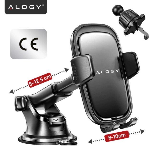 Uchwyt do Samochodu na Telefon Szybę Deskę Kokpit Kratkę samochodowy Holder mocny + Organizer na kabel