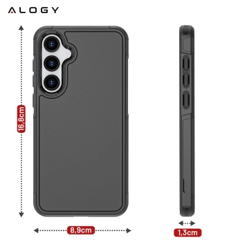 Hülle für Apple iPhone 16 Pro Max Alogy Anti-Shock Hybrid Case für MagSafe Transparent