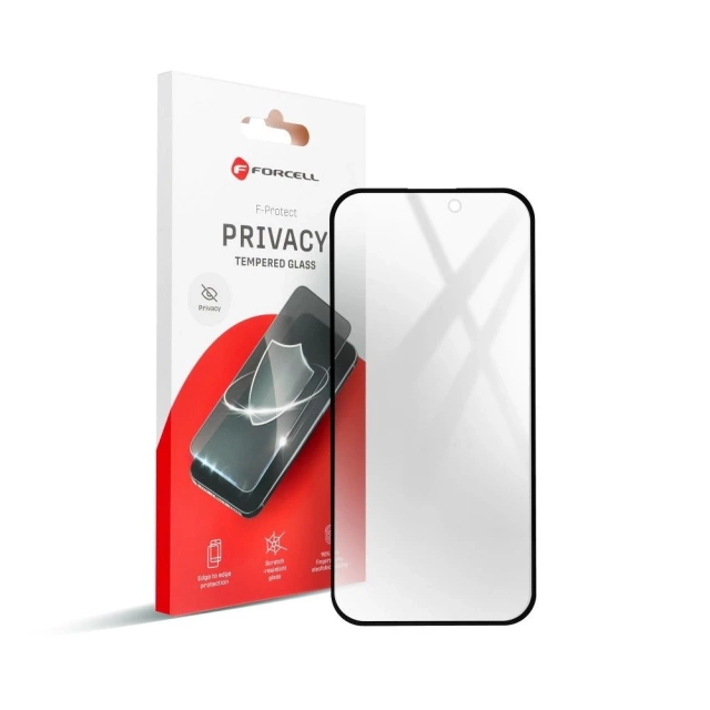 Szkło hartowane do iPhone 16 Plus Forcell Privacy Glass czarne 9H