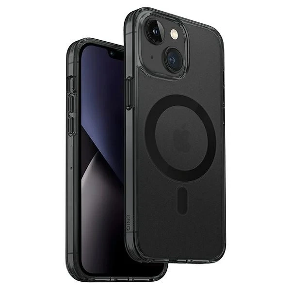 UNIQ LifePro Xtreme Handyhülle für Apple iPhone 14 Plus 6,7" Magclick Charging Black/Frost Smoke