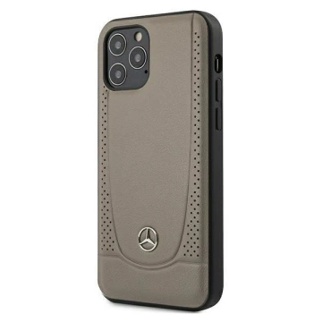 Etui ochronne Mercedes MEHCP12MARMBR do Apple iPhone 12 / 12 Pro 6,1" brązowy/brown hardcase Urban Line