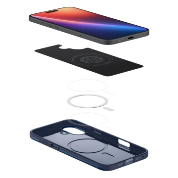 Spigen Thin Fit Mag MagSafe Hülle für iPhone 16 Marineblau
