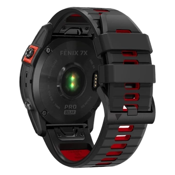 Pasek Iconband Pro do Garmin Fenix 5 / 6 / 6 Pro / 7 Black/red