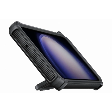 Samsung Rugged Gadget Case für Samsung Galaxy S23 gepanzerte Hülle Ringhalter Ständer grau