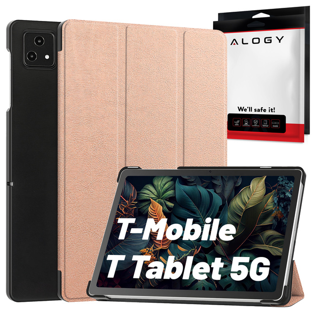Etui do T-Mobile T Tablet 5G 10.36" obudowa na tablet Alogy Book Cover Case Rose Gold