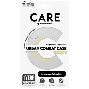 Etui do Samsung Galaxy S25+ CARE by PanzerGlass Flagship Urban Combat Clear