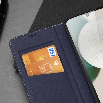 Dux Ducis Skin X2 Hülle Samsung Galaxy A34 5G Flip Case Wallet Stand blau