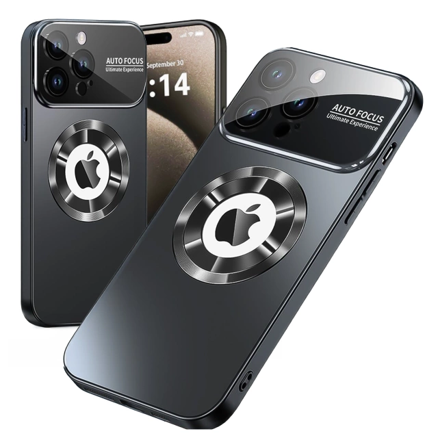 Etui do Apple iPhone 16 Pro Max obudowa Alogy MagSafe LuxeShield™ Case z ochroną obiektywów do MagSafe Graphite Black + szkło hartowane
