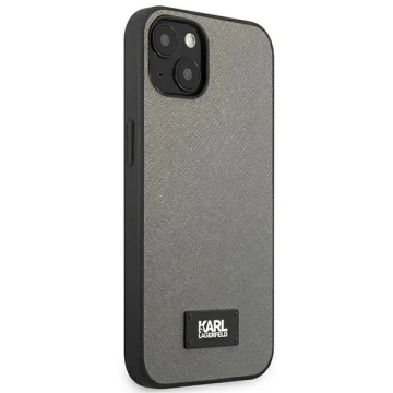Etui Karl Lagerfeld KLHCP13MSFMP2DG für iPhone 13 6,1" Hardcase Saffiano Plaque