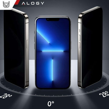 Szkło prywatyzujące do iPhone 14 Plus / 13 Pro Max Anti-Spy Private Antyszpiegowskie hartowane matowe na ekran