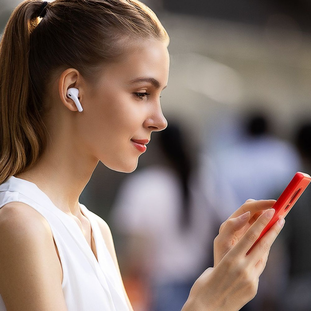 Słuchawki bezprzewodowe Baseus W3 TWS Wireless White