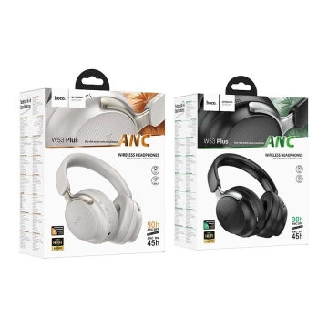 HOCO kabellose Bluetooth-Kopfhörer ANC W53 Plus grau