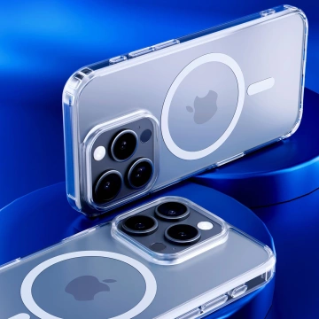 Hülle für Apple iPhone 16 Pro Max für MagSafe 3mk MagCase verstärktes Gehäuse gepanzerte transparente Rückseite