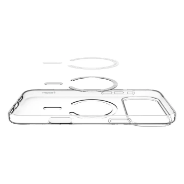 Etui do iPhone 17 Pro Spigen Liquid Crystal Mag MagSafe Clear/White