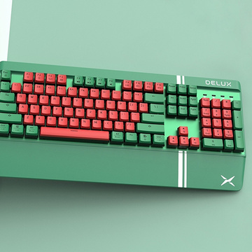 Delux KM17DB Gaming-Tastatur (grün
