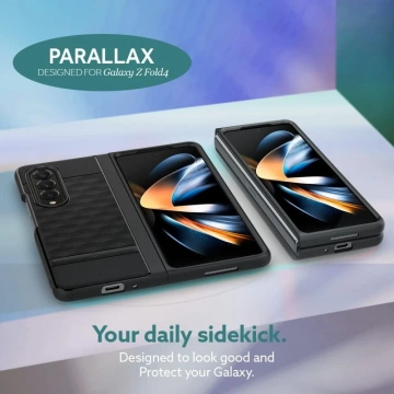 Hülle Caseology Parallax für Samsung Galaxy Z Fold 5 Mattschwarz