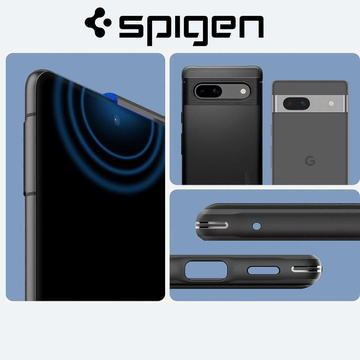 Spigen Rugged Armor Schutzhülle für Google Pixel 7a Mattschwarz