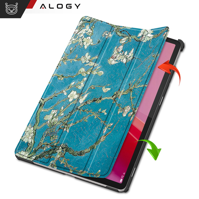 Etui do Lenovo Tab K11 / K11E 11” M11 10.95" TB330FU / TB330XU / TB331FC obudowa na tablet Case Alogy Book Cover Kwitnący migdałowiec (van Gogh) + Szkło + Rysik