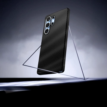 Samsung Galaxy S25 Ultra Hülle Schutzhülle Spigen Liquid Air Matt Schwarz