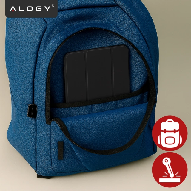 Etui Ochronne do Apple iPad 10.9" 10 Gen 2022 / iPad 11" A16 11 Gen 2025 Hybrydowe z Miejscem na Rysik, Składana Okładka z Funkcją Podstawki 2w1, Alogy HybridBook™ Case – Czarne