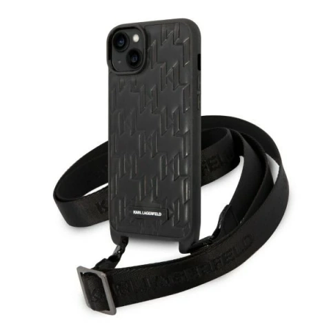 Etui Karl Lagerfeld KLHCP14MSTMMK do Apple iPhone 14 Plus 6,7" hardcase Monogram Plaque Logo Strap