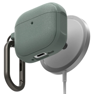 Etui do Apple AirPods 4 Ringke Onyx MagSafe Sage Green Karabinczyk