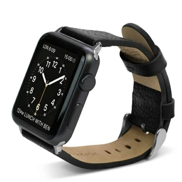 X-Doria Lux Smartwatch Armband für Apple Watch 42/44/45mm schwarz/schwarz