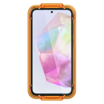 Spigen Alm Glas.tR Panzerglas 2er-Pack für Samsung Galaxy A35 5G Klar