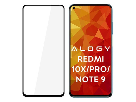 Szkło Alogy Full Glue case friendly do Xiaomi Redmi 10X/ 10X Pro/ Note 9