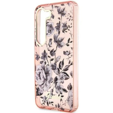 Guess GUHCS23MHCFWSP Hülle für Samsung Galaxy S23 Plus S916 pink/pink Hardcase Flower Collection