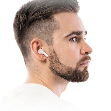 HOCO TWS EW54 Kabellose Bluetooth-Kopfhörer – Weiß mit Ladeetui