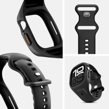 Pasek Spigen Liquid Air Pro Apple Watch 10 46 mm Czarny Mat