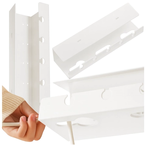 Schreibtischventilator, Standventilator, kleiner Umwälzventilator mit Clip, kabelloser Handventilator, 500 mAh, USB-C, Alogy White